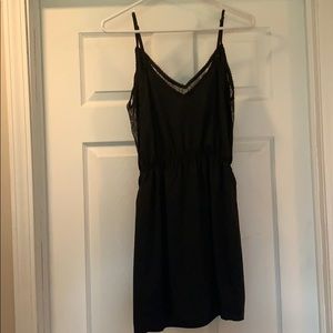 Black spaghetti strap dress